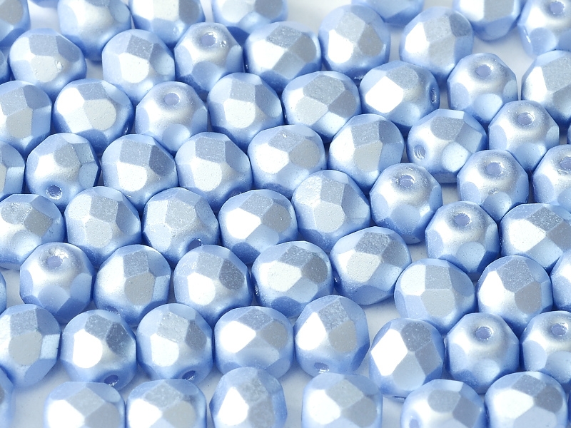 FP-04-02010-25014 Pastel Light Sapphire Pearl facet 4 mm. 50 Pc.-6758