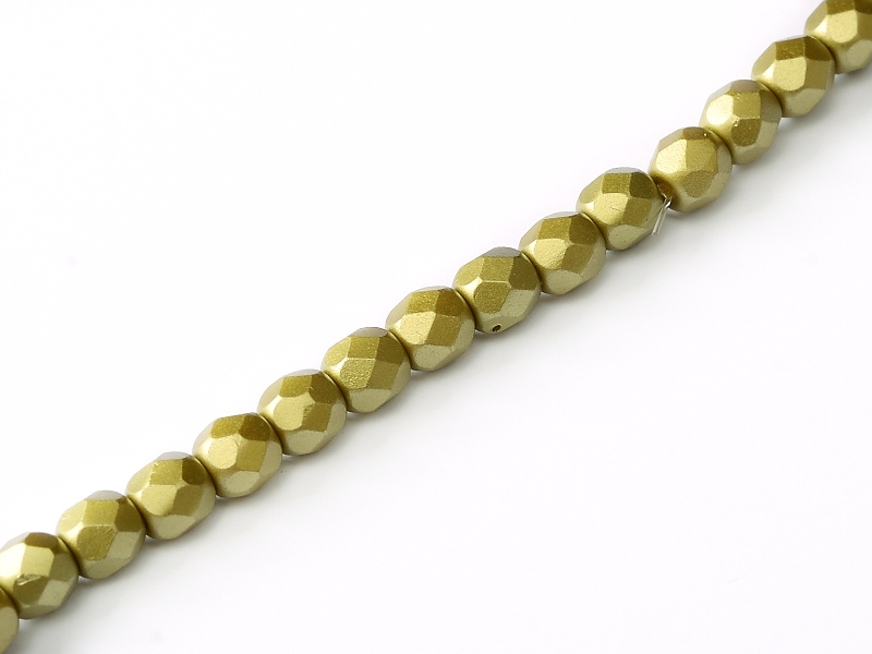 FP-03-02010-25021 Pastel Lime Pearl facet 3 mm. 50 Pc.-0