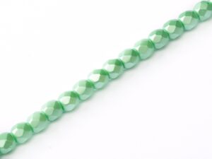 FP-03-02010-25025 Pastel Light Green Pearl facet 3 mm. 50 Pc.-0