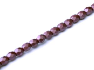 FP-03-02010-25031 Pastel Burgundy Pearl facet 3 mm. 50 Pc.-6785