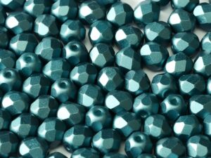 FP-03-02010-25033 Pastel Petrol Pearl facet 3 mm. 50 Pc.-6813
