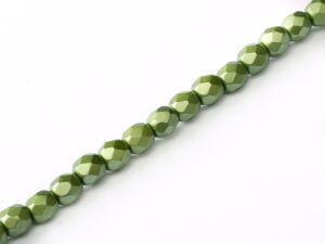 FP-04-02010-25034 Pastel Olivine Pearl facet 4 mm. 50 Pc.-0