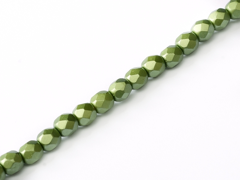 FP-04-02010-25034 Pastel Olivine Pearl facet 4 mm. 50 Pc.-0