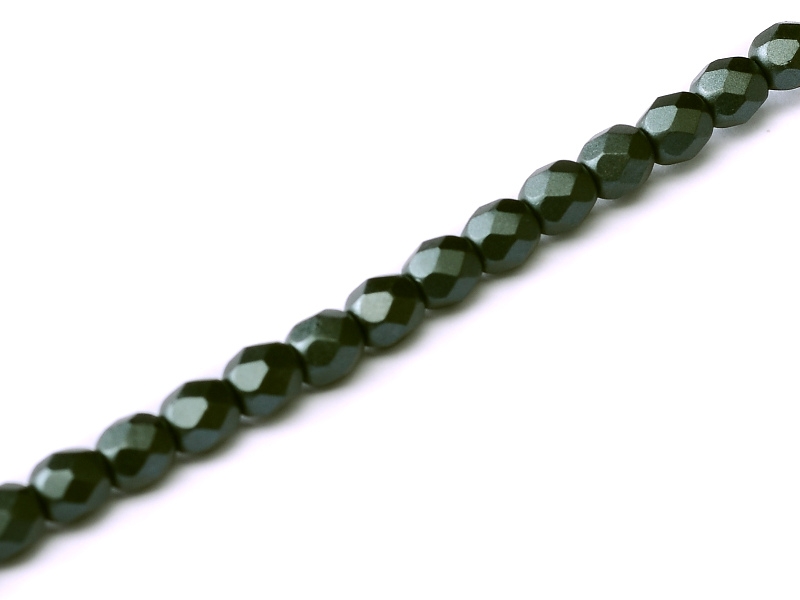 FP-03-02010-25037 Pastel Dark Grey Pearl facet 3 mm. 50 Pc.-6816