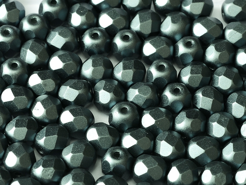 FP-03-02010-25037 Pastel Dark Grey Pearl facet 3 mm. 50 Pc.-6817