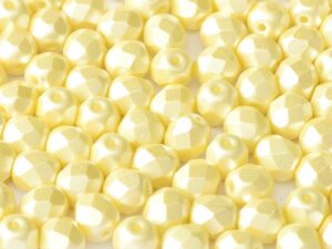 FP-04-02010-25039 Pastel Cream Pearl facet 4 mm. 50 Pc.-6723