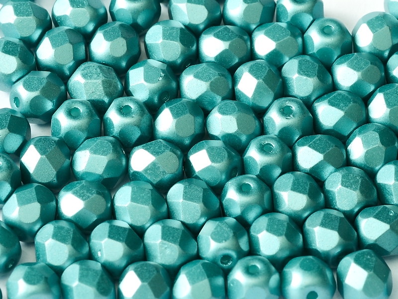 FP-04-02010-25043 Pastel Emerald Pearl facet 4 mm. 50 Pc.-6819