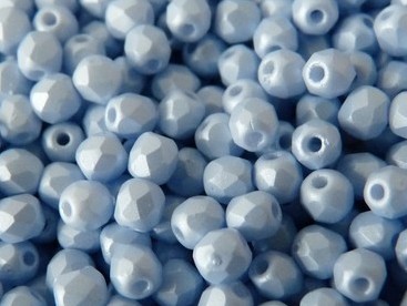 FP-04-02010-29310 Light Pastel Blue Pearl Facet 4 mm. 50 Pc.-6705