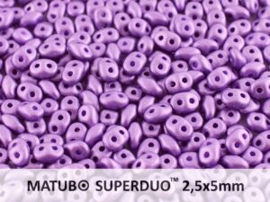 SD-02010-29423 Superduo Metallic Mat Violet 10 gram-0