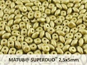 SD-02010-29482 Superduo Metallic Mat Olivine 10 gram-0