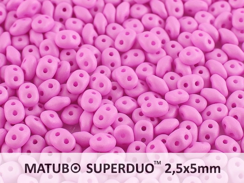 SD-02010-29561 Superduo Silk Mat Opaque Light Violet 10 gram-0