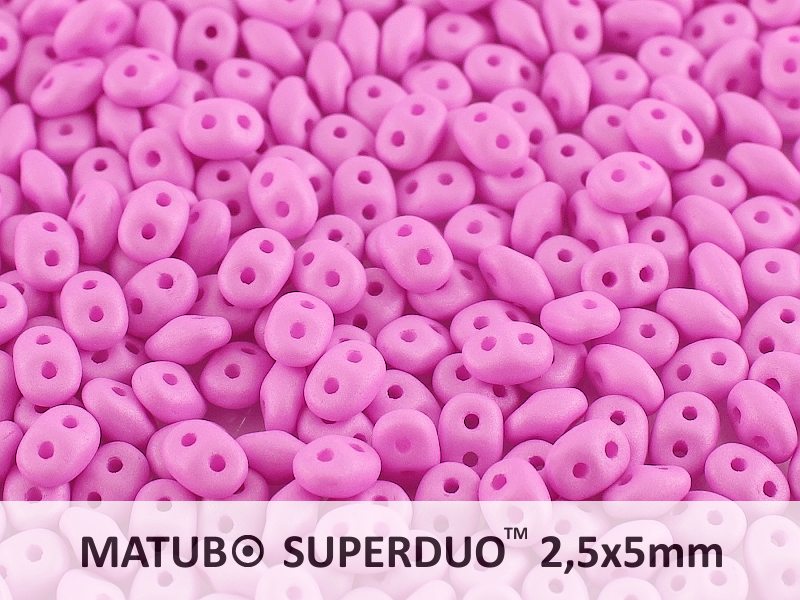SD-02010-29561 Superduo Silk Mat Opaque Light Violet 10 gram-0 SD-02010-29561 Superduo Silk Mat Opaque Light Violet 10 gram-0