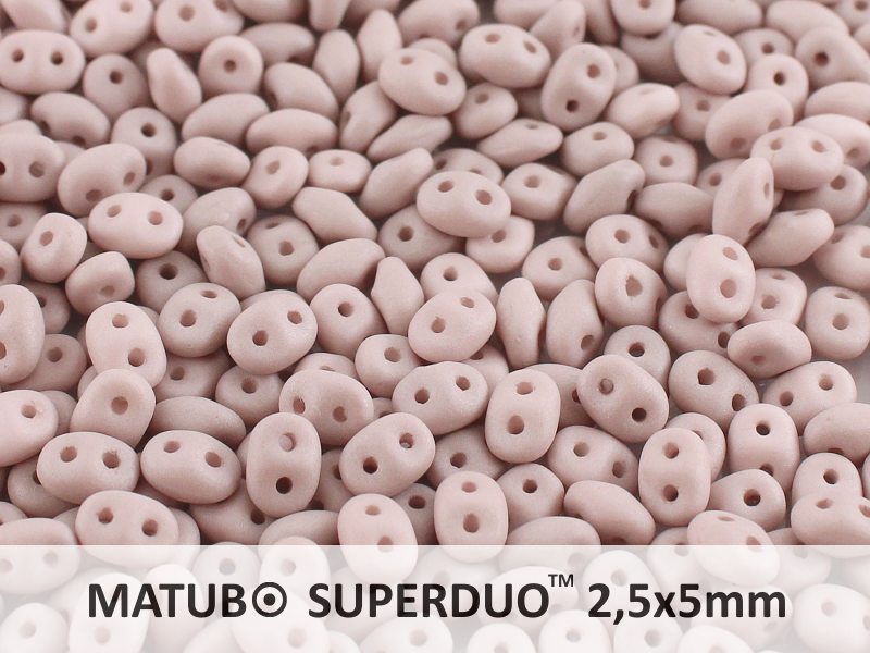 SD-02010-29562 Superduo Silk Mat Opaque Light Wine Lees 10 gram-0 SD-02010-29562 Superduo Silk Mat Opaque Light Wine Lees 10 gram-0