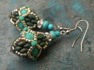 Stained Glass Earrings, gratis bij Superduo's-0