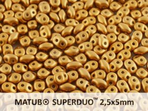 SD-02010-29415 Superduo Metallic Mat Bronze 10 gram-0