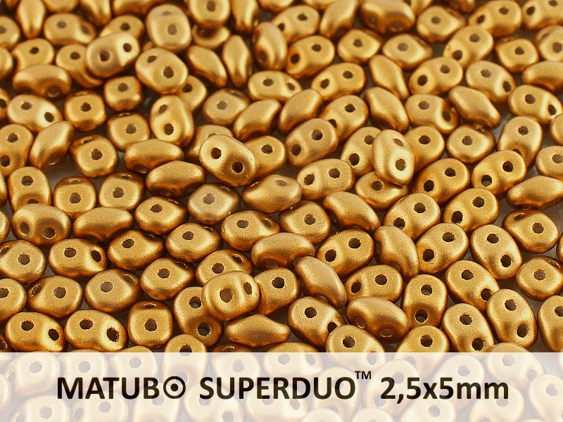 SD-02010-29415 Superduo Metallic Mat Bronze 10 gram-0