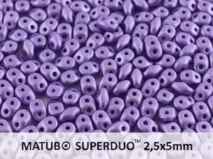 SD-02010-29425 Superduo Metallic Mat Tanzanite 10 gram-0