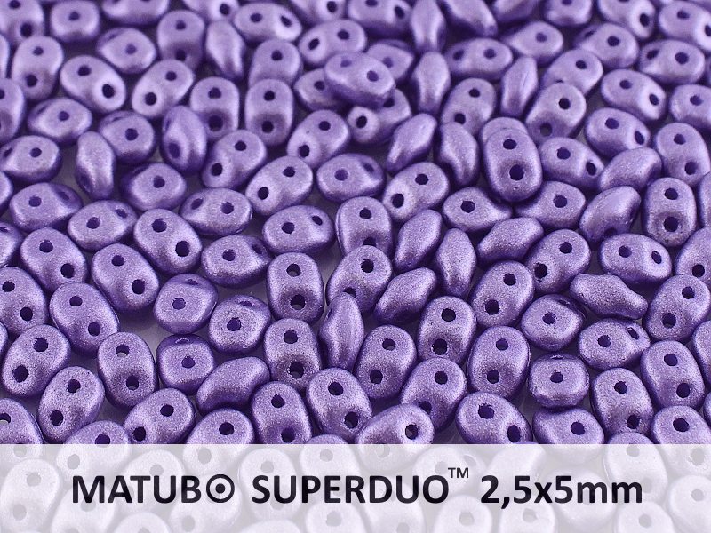 SD-02010-29425 Superduo Metallic Mat Tanzanite 10 gram-0