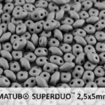 SD-02010-29566 Superduo Silk Mat Opaque Grey 10 graam-0