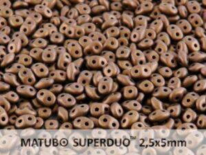 SD-23980-84415 Superduo Jet Bronze Matte 10 gram-0