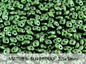 SD-23980-94103 Superduo Polychrome Olive Mauve 10 gram-6882