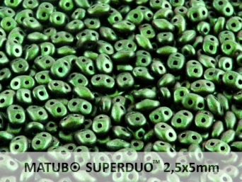 SD-23980-94103 Superduo Polychrome Olive Mauve 10 gram-6882