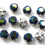 SS20-23980-28701-Silver Extra Chaton Rose Montees Jet AB Silver 15 Pc.-0