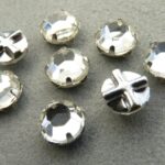 SS30-00030-Slv Extra Chaton Rose Montees Crystal Silver 8 Pc.-0