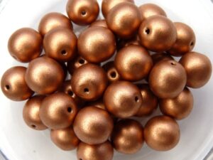 08-R-00030-01770 Silky Copper round 8 mm. 20 Pc.-7079