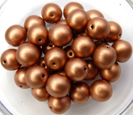 08-R-00030-01770 Silky Copper round 8 mm. 20 Pc.-7079