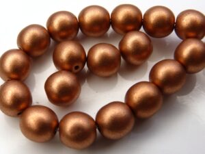 08-R-00030-01770 Silky Copper round 8 mm. 20 Pc.-0