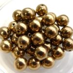 08-R-00030-90215 Golden Bronze round 8 mm. 20 Pc.-0
