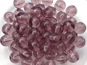 0080261 Medium Amethyst round 6 mm. 40 Pc.-0