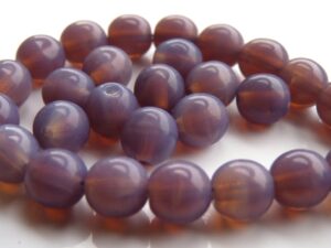 0080267 Milky Amethyst Round 6 mm, 35 Pc.-0