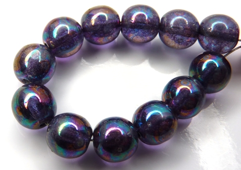 0080271 Crystal Iris round 8 mm. 18 Pc.-0
