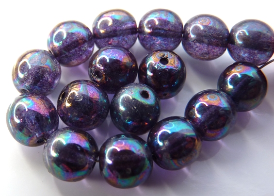 0080271 Crystal Iris round 8 mm. 18 Pc.-7053