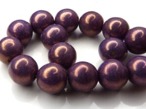 0080284 Chalk White Lila Vega Lumi round 15 Pc.-7059