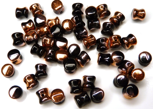 PEL-23980-27101 Jet Capri Gold Pellet Beads 50 Pc.-0 PEL-23980-27101 Jet Capri Gold Pellet Beads 50 Pc.-0