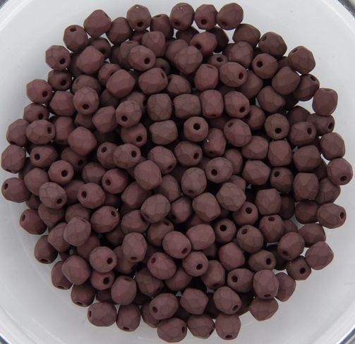 0030193 Saturated Brown Facet 3 mm. 50 Pc.-0