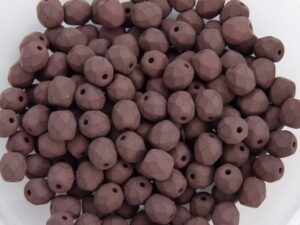0030194 Saturated Brown Facet 4 mm. 50 Pc.-0