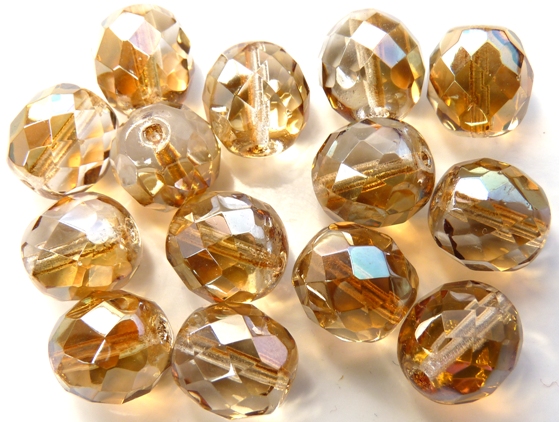 0030247 Crystal Half celsian facet 12 mm.-0 0030247 Crystal Half celsian facet 12 mm.-0