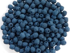 FP1-03-29530AL Saturated Dark Teal Czech Glass Facet Firepolish 3mm