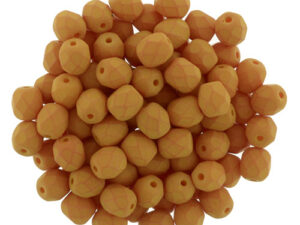 0130125 Saturated Pumpkin Facet 4 mm. 50 Pc,-0