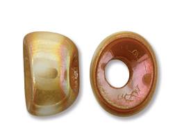 Nan-02010-14495 Chalk Apricot Nano Beads 20 Pc.-7556