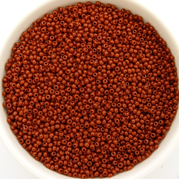 13-0-13600 Opaque Chocolat Brown 13/0 Preciosa Rocailles 20 gram-0 13-0-13600 Opaque Chocolat Brown 13/0 Preciosa Rocailles 20 gram-0