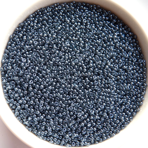 13-0-48035 Lumi Grey/Blue 13/0 Preciosa Rocailles 20 gram-0