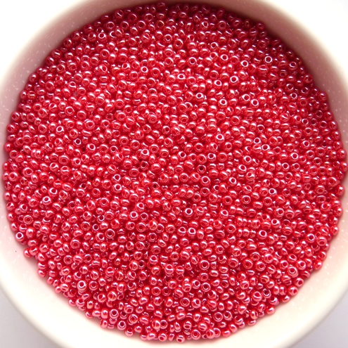 13-0-98170 Opaque Sfinx Coral Red 13/0 Preciosa Rocailles 20 gram-0