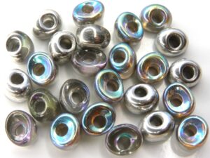 Nan-00030-98530 Crystal Silver Rainbow Nano Beads 20 Pc.-7579