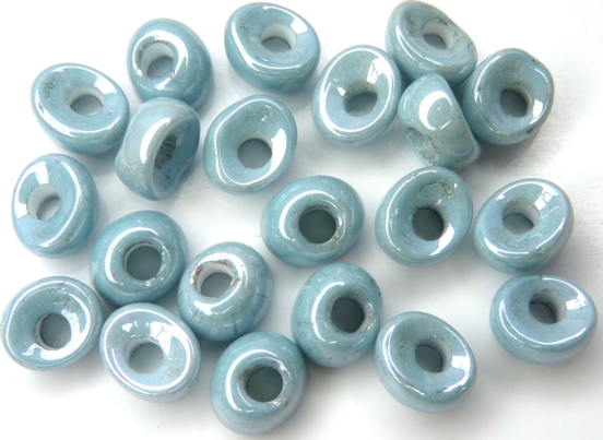 Nan-02010-14458 Chalk Seafoam Nano Beads 20 Pc.-7584