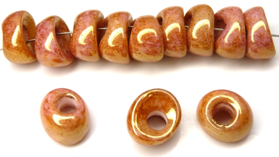 Nan-02010-14495 Chalk Apricot Nano Beads 20 Pc.-0 Nan-02010-14495 Chalk Apricot Nano Beads 20 Pc.-0